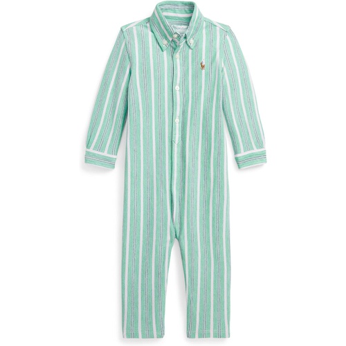 폴로 랄프로렌 Polo Ralph Lauren Kids Striped Knit Cotton Oxford Coverall (Infant)