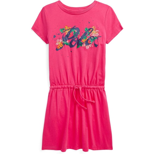 폴로 랄프로렌 Polo Ralph Lauren Kids Logo Cotton Jersey Tee Dress (Toddler/Little Kids)