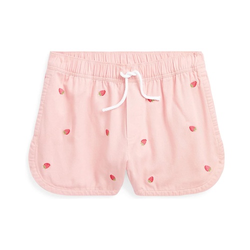 폴로 랄프로렌 Polo Ralph Lauren Kids Strawberry Cotton Twill Shorts (Big Kids)