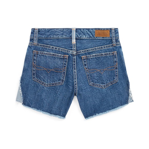 폴로 랄프로렌 Polo Ralph Lauren Kids Patchwork Cotton Denim Shorts (Big Kids)