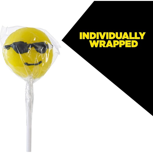  Prextex 24 Pack Emoji Lollipops Yummy Emojiland Suckers Candy on a Stick