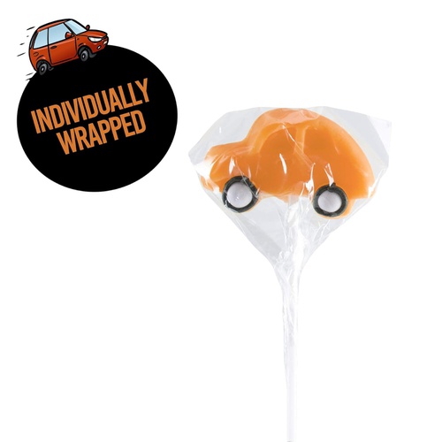  Prextex Car Lollipops - Kiddie Car Shaped Suckers for Birthdays Party Favors, Car Shows and Auto Events - Pack of 12 (1 Dozen)