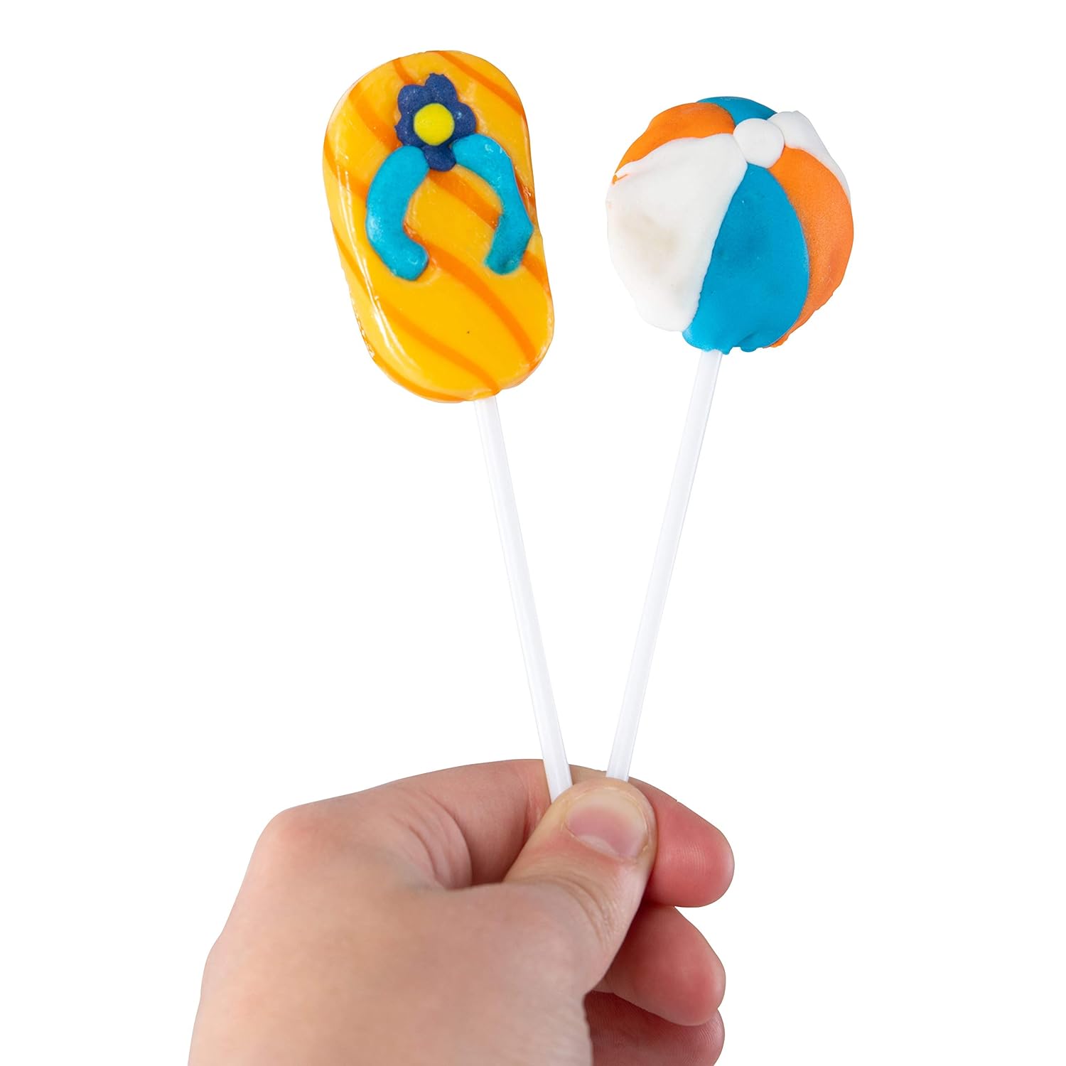  Prextex Beach Themed Lollipops Beach Accessories Shaped Suckers Pack of 12 Pops for Beach and Poolside Birthday Party Favor or Parties Decoration