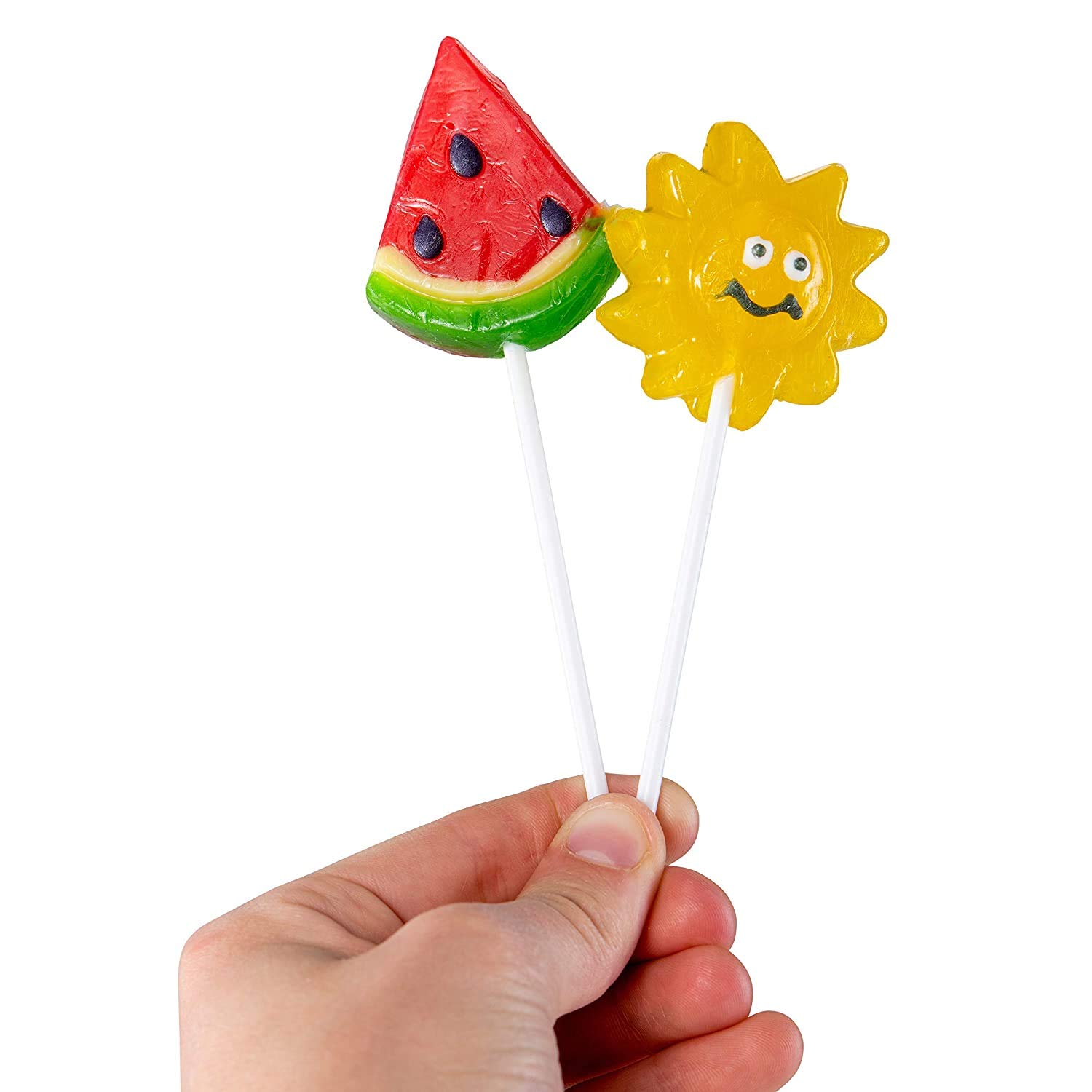  Prextex Summer Themed Lollipops Summer Outdoor Accessories Shaped Suckers Pack of 12 Pops for Beach and Poolside Birthday Party Favor or Parties Decoration