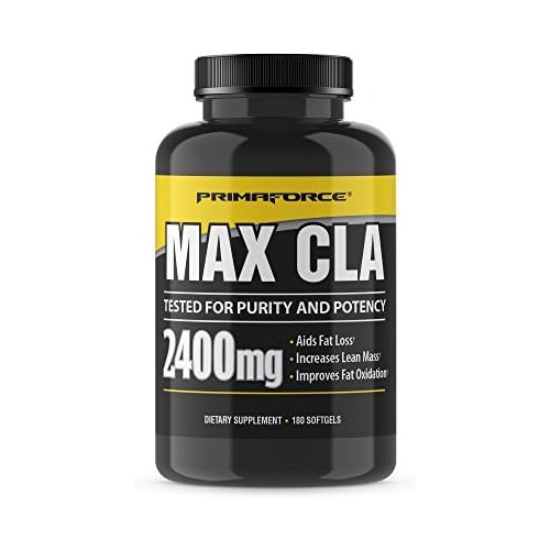  Primaforce CLA 2400 mg per Serving (180 softgels) Weight Management Supplement for Men and Women, Non-Stimulating, Non-GMO & Gluten Free