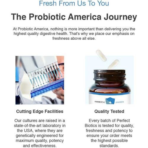  Probiotic America Perfect Biotics 30 Billion CFUs Digestive & Immune Support Supplement, 30 Count