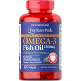 Puritans Pride Triple Strength Omega-3 Fish Oil 1360 Mg (950 Mg Active Omega-3), 120 Count ( Packaging May Vary )