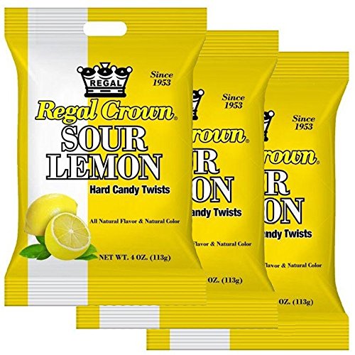 Regal Sour Lemon Drops 3 4oz. Bags