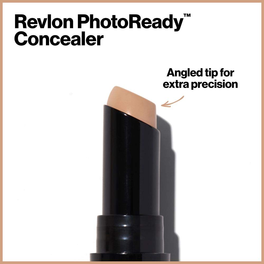  Revlon PhotoReady Concealer Stick, Creamy Medium Coverage Color Correcting Face Makeup, Light Medium (003), 0.16 oz