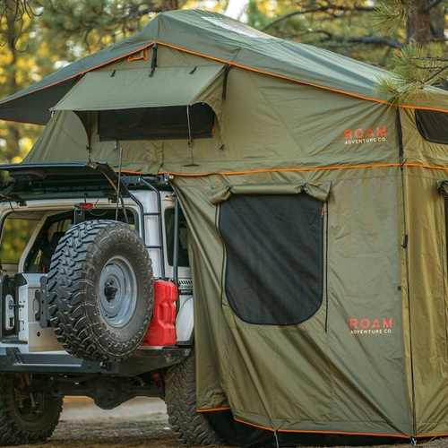 ROAM Adventure Co Vagabond XL Rooftop Tent + Annex: 4-Person - Hike & Camp