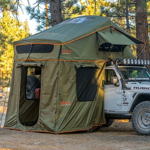  ROAM Adventure Co Vagabond XL Rooftop Tent + Annex: 4-Person - Hike & Camp