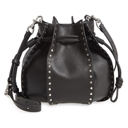 레베카밍코프 Rebecca Minkoff Nanine Small Leather Bucket Bag_BLACK