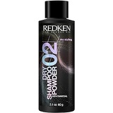 Redken Dry Shampoo Powder 02 | For Oily Hair | Absorbs Oil & Adds Lightweight Volume | With Charcoal | 2.1 Oz