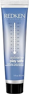 Redken Extreme Play Safe Heat Protection and Damage Repair Treatment | For All Hair Types | Helps Reduce The Appearance of Split Ends | With Tourmaline