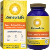 Renew Life Fish Oil, Norwegian Gold Omega-3 Supplement  950mg Critical Omega-3 Fish Oil Supplement, Dairy & Gluten Free, Supports Healthy Heart & Brain Function, Burp-Free - 30 So