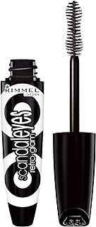 Rimmel Scandaleyes Retroglam Mascara, Extreme Black Longwear Mascara for a False Eyelash Look, 0.41 Fl Oz (Pack of 1)