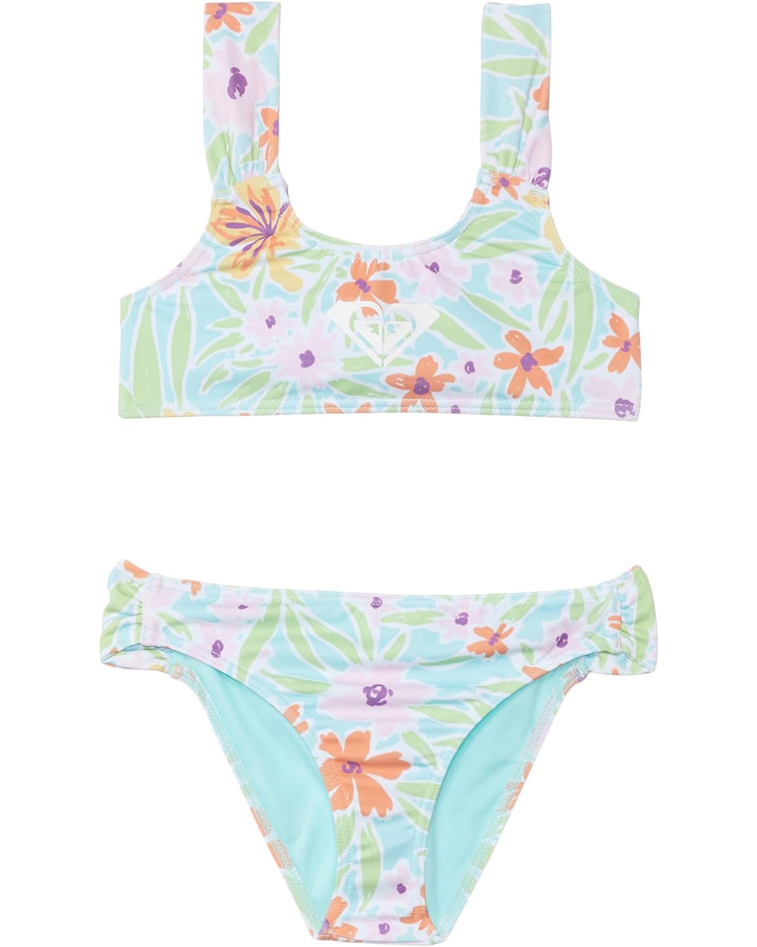 Roxy Kids Hawaiian Spirit Bralette Set Swimsuit (Toddler/Little Kids/Big Kids)