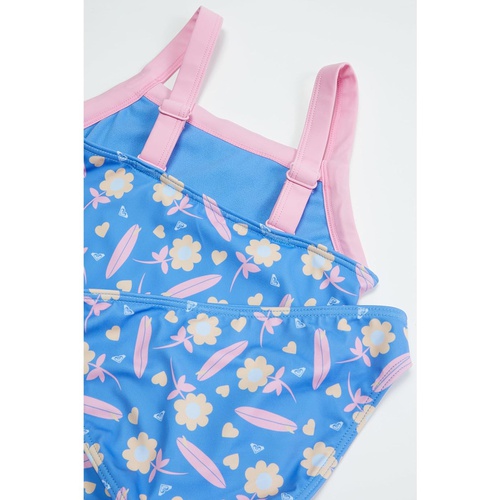 록시 Roxy Kids Lorem Tankini Swimsuit Set (Toddler/Little Kids/Big Kids)