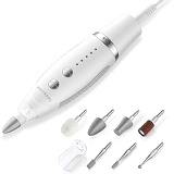 SEEKONE Electric Manicure and Pedicure Set, Professional Powerful Nail Drill Kit Salon Quality Nail File Tools for Foot and Hand Care with 7 Attachments, 5 Speed Settings and Stora