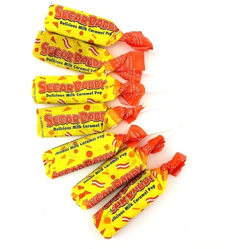  Sunny Island Sugar Daddy Lollipops Small Candy Pops, Taffy Milk Caramel Flavor, 2 Pounds Bulk Bag