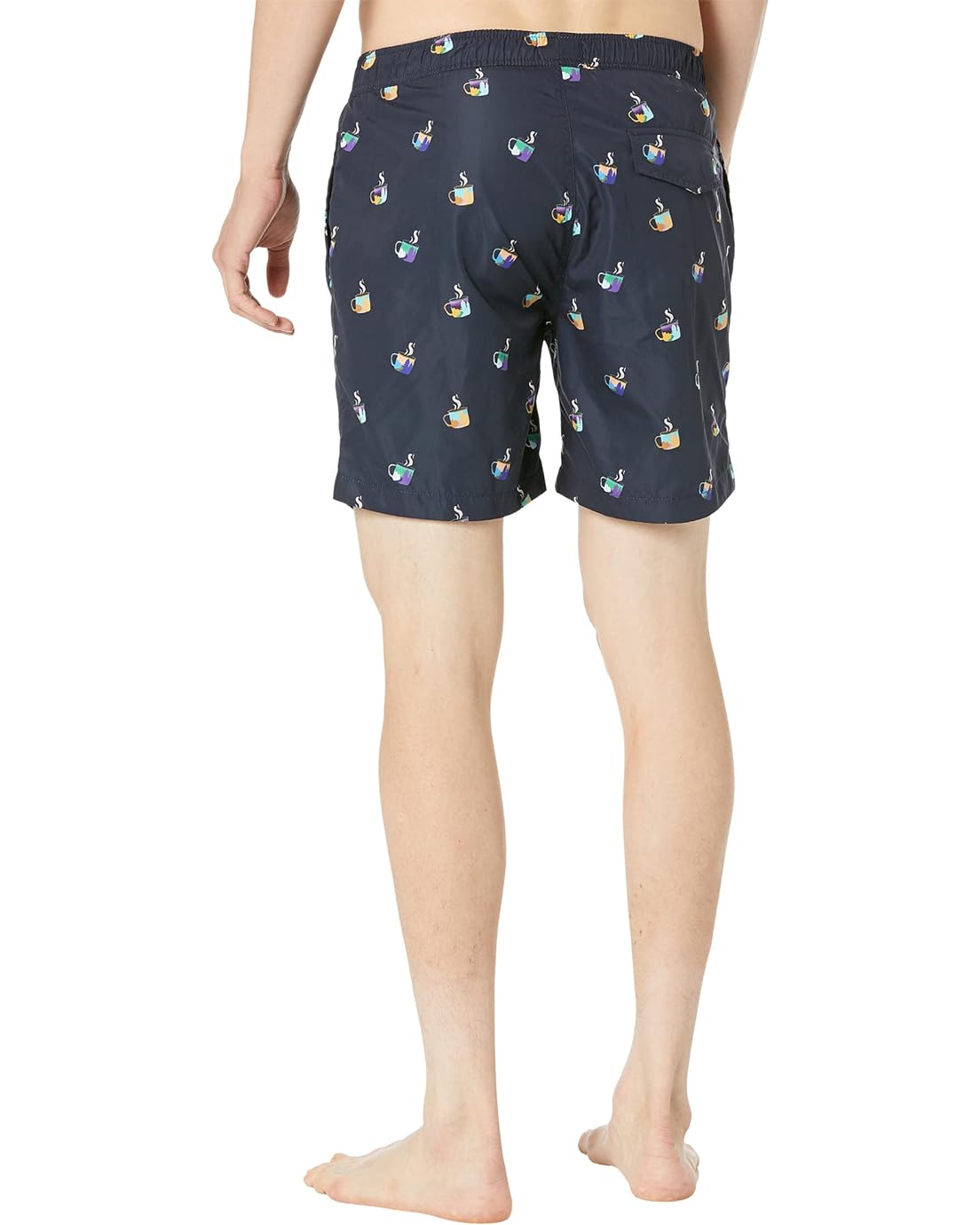  Scotch & Soda Mid Length Printed Swim Shorts in Recycled Polyester
