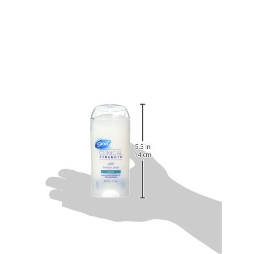  Secret Antiperspirant Clinical Strength Deodorant for Women, Soft Solid, Waterproof, 2.6 oz