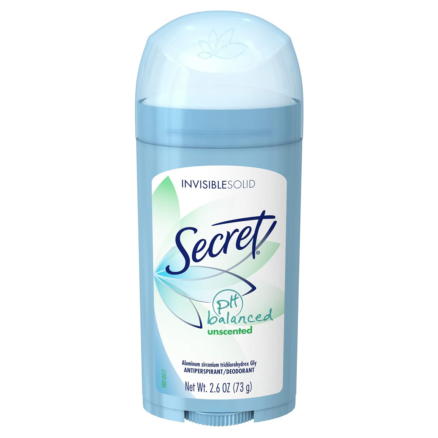  Secret Antiperspirant and Deodorant for Women, Original Unscented, Invisible Solid, pH Balanced, 2.6 Oz (Pack of 6)