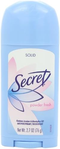 Secret Original Powder Fresh Womens Solid Antiperspirant & Deodorant 2.7 Oz, Pack of 6