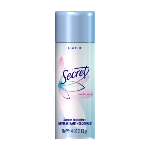 Secret Original Powder Fresh Scent Womens Aerosol Antiperspirant & Deodorant 4 Ounce (Pack of 3)