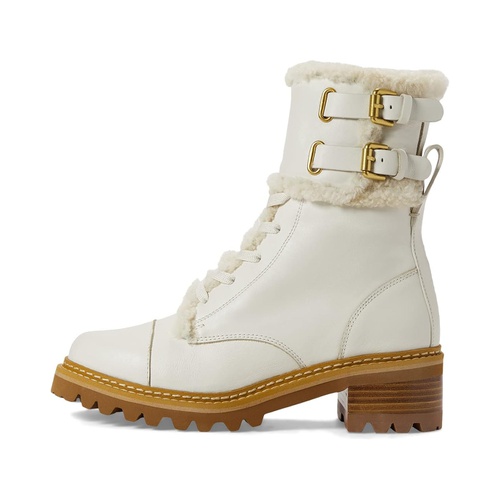  See by Chloe Mallory Combat Shearling Bootie