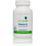 Seeking Health Vitamin D3 5000 IU Pure High-Potency Vitamin D3 Supplement 5000 IU as Cholecalciferol 100 Vegetarian Capsules