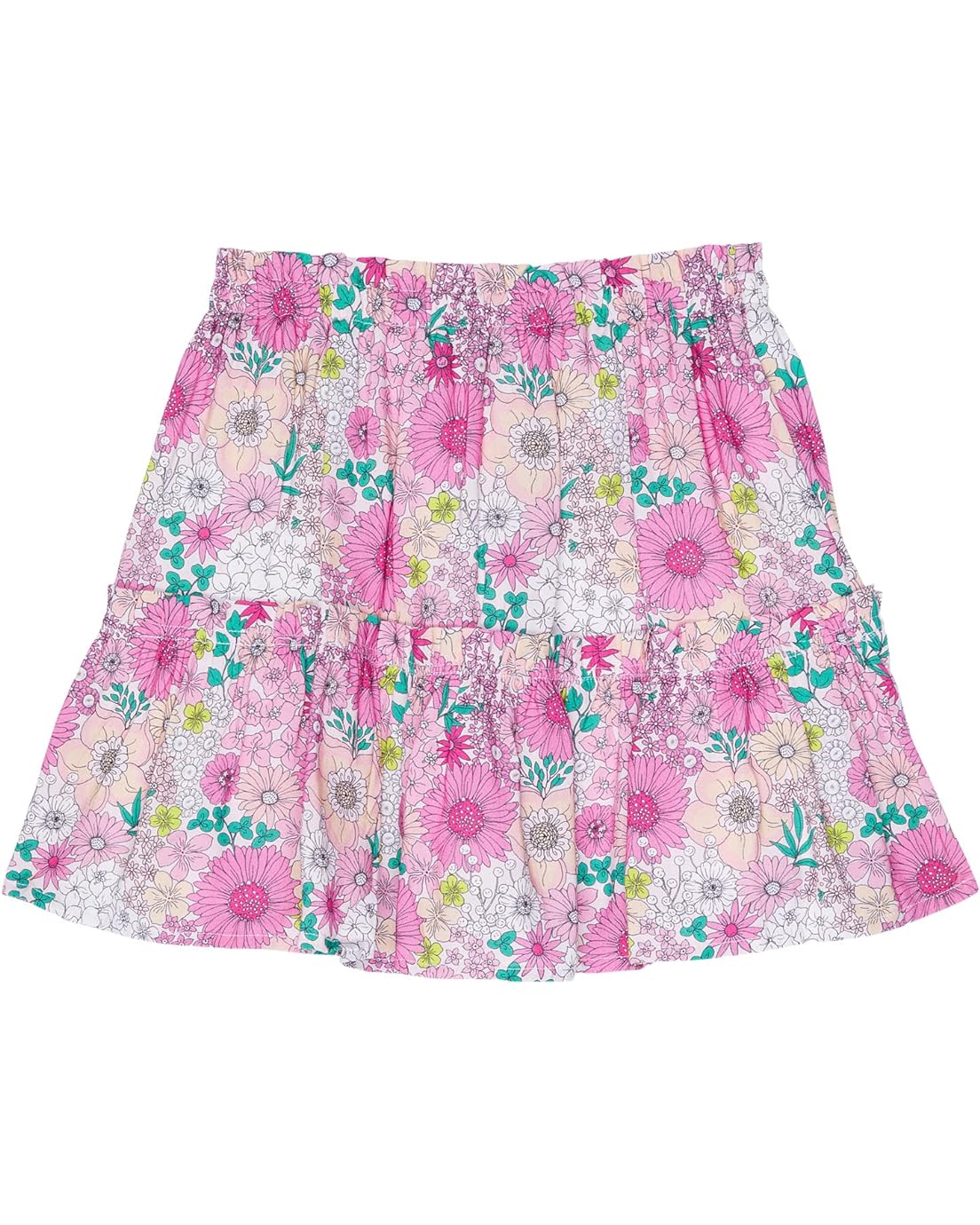 shade critters Ruffle Skirt - Mod Floral Pink (Toddleru002FLittle Kidsu002FBig Kids)
