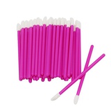 Shintop 200PCS Disposable Makeup Lip Brush, Lipstick Gloss Wands Applicator Perfect Make Up Tool (Bright Pink)