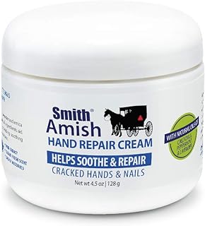 Smith Amish Hand Repair Cream. Helps Soothe & Repair Dry, Cracked Hand & Nails 4.5 Oz Great for Gardeners, Hard Working Hands. BRAND YOU CAN TRUST. MADE IN USA