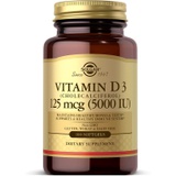 Solgar Vitamin D3 (Cholecalciferol) 125 MCG (5000 IU), 100 Softgels - Helps Maintain Healthy Bones & Teeth - Immune System Support - Non GMO, Gluten Free, Dairy Free - 100 Servings