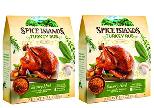Spice Islands Turkey Rub Savory Herb 1.75 oz. (2 Pack)
