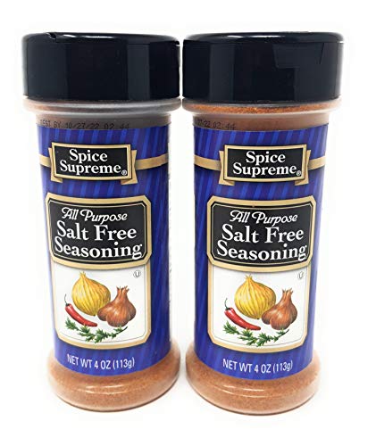 Spice Supreme Seasonings: All Purpose Salt-Free Seasoning (Pack of 2) 4 oz Size
