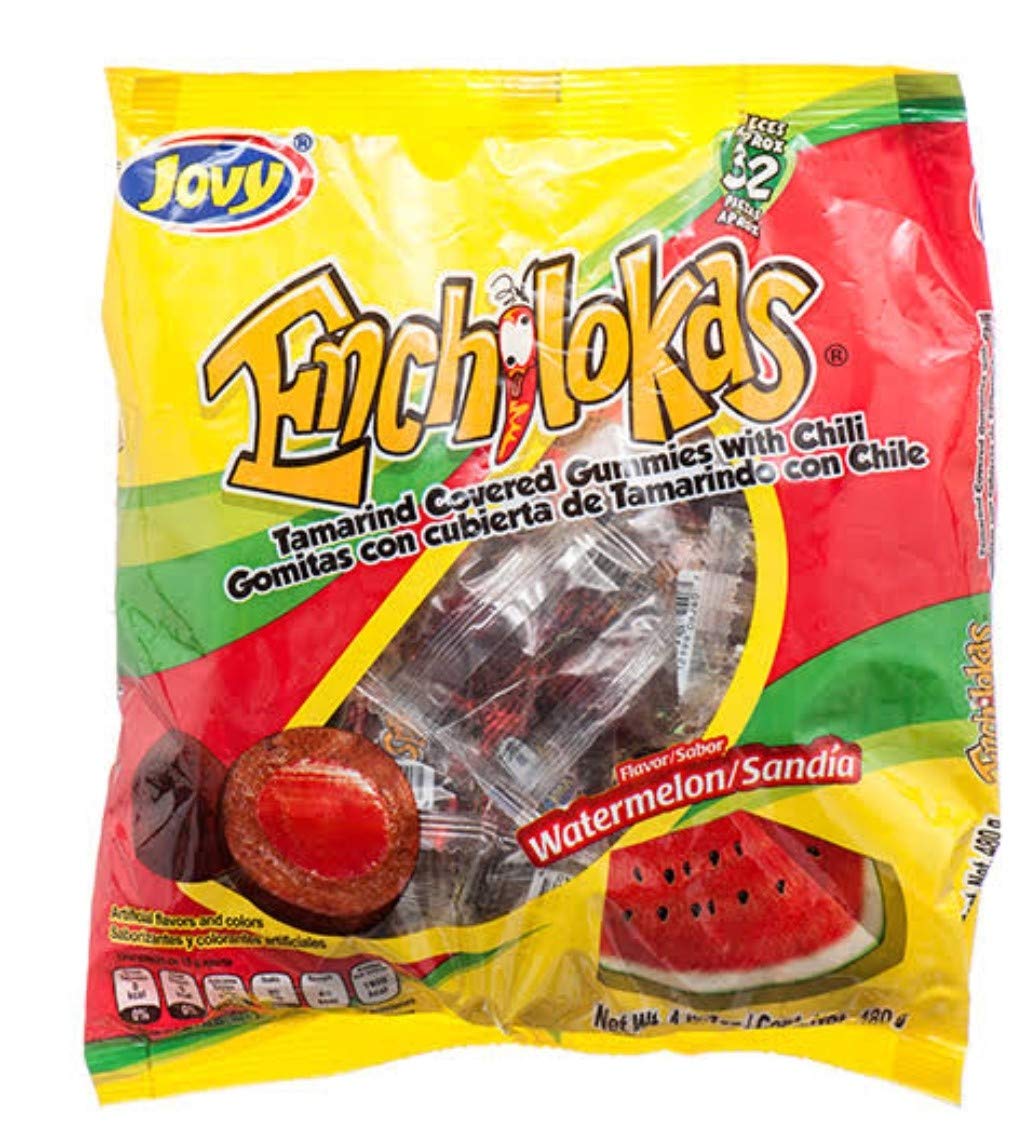  Sunshine & Flowers Mexican Candy Trio! Includes Enchilokas Watermelon Con Chile Flavor, Chile Mango Revolcado Flavor, Elote Revolcado Chili Covered Hard Candy! This Trio Is A Hit!