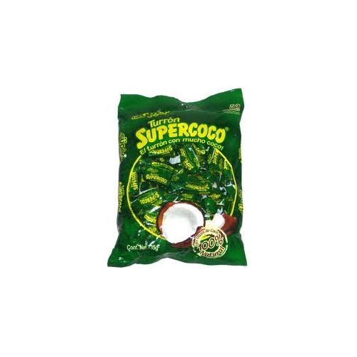 SUPER TURRON SUPERCOCO ALL NATURAL COCONUT CANDY 50 COUNT by Supercoco