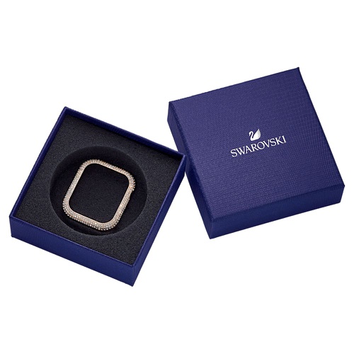 스와로브스키 Swarovski Sparkling case compatible with Apple watch, 40 mm, Rose gold tone, Rose gold-tone plated