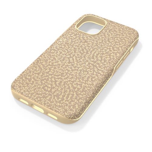 스와로브스키 Swarovski High smartphone case, iPhone 12 mini, Gold tone