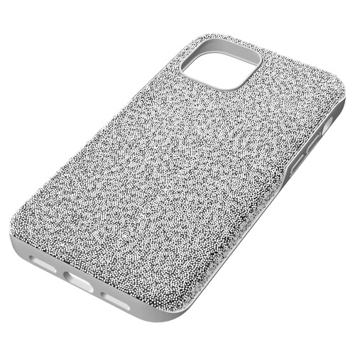 스와로브스키 Swarovski High smartphone case, iPhone 12 mini, Silver tone