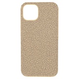 Swarovski High smartphone case, iPhone 13, Gold tone