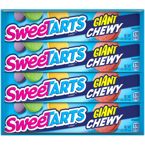 SweeTARTS Giant Chewy Candy 1.5 Ounce Packets, Pack of 36
