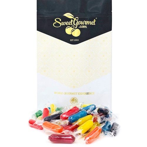 SweetGourmet.com SweetGourmet Assorted Fruit Rods | Primrose Hard Candy | 1 pound