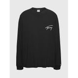 TOMMY JEANS Big And Tall Long-Sleeve Logo T-Shirt