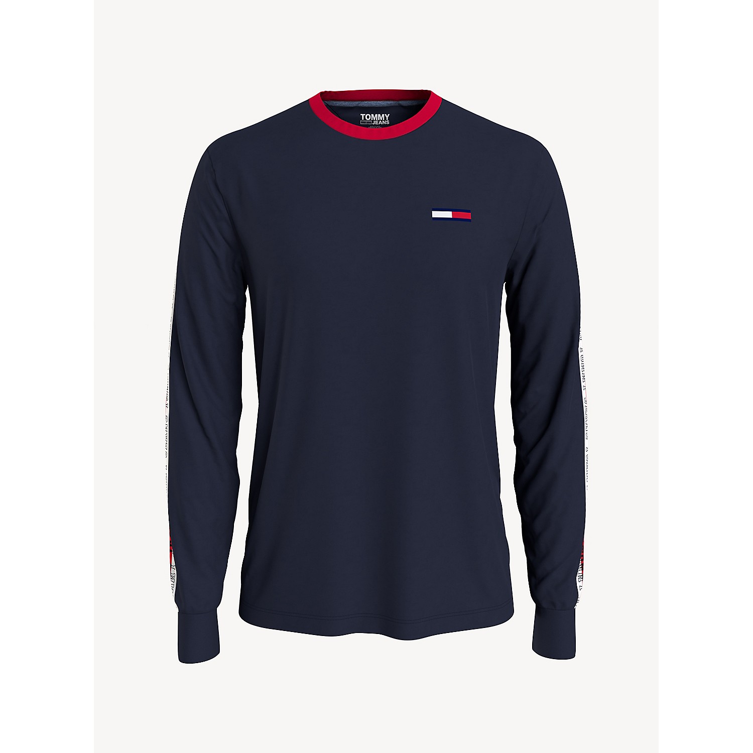 TOMMY JEANS Logo Tape Long-Sleeve T-Shirt