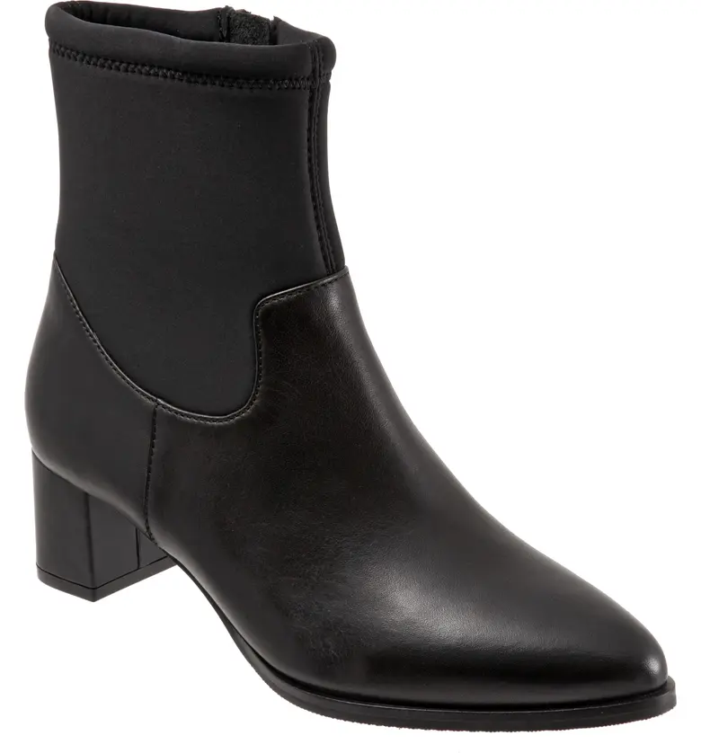 Trotters Kippy Bootie_BLACK LEATHER