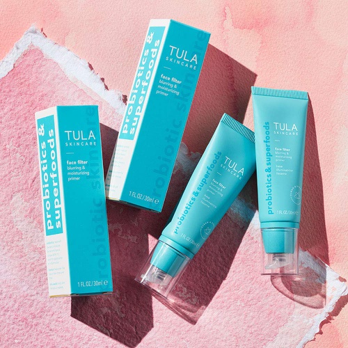  TULA Probiotic Skin Care Face Filter Blurring and Moisturizing Primer | Smoothing Face Primer, Evens the Appearance of Skin Tone & Redness, Hydrates & Improves Makeup Wear | 1 fl.