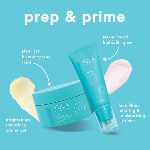  TULA Probiotic Skin Care Brighten Up Smoothing Primer Gel | Silicone-Free, Non-Comedogenic Face Primer Grips Makeup, Infused with Yuzu and Willowherb | 1.41 fl. oz.